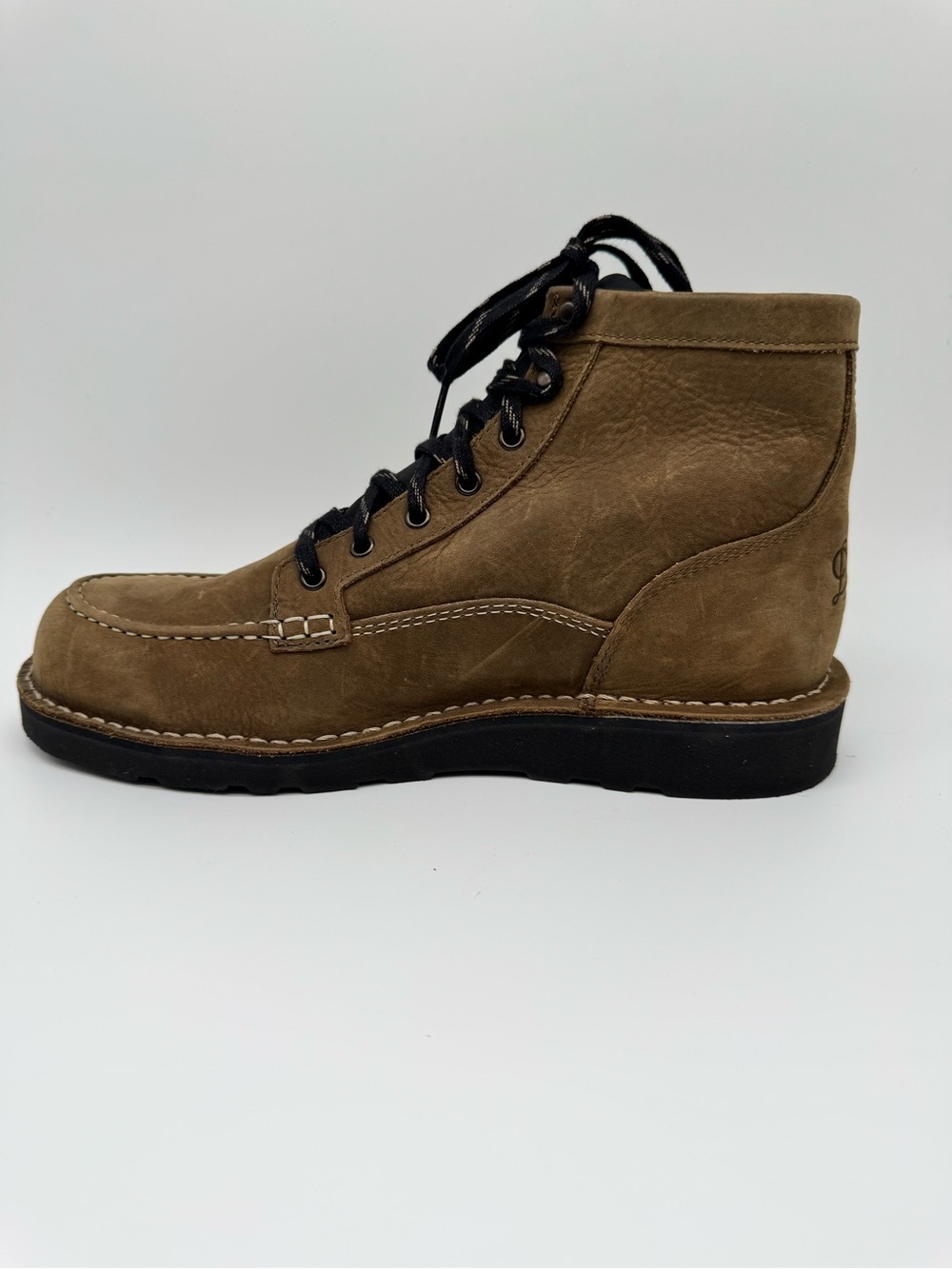 Danner Moc Toe Work Boots Brown Leather Lace Up USA Made Heritage Outdoor Boots - Picture 8 of 11